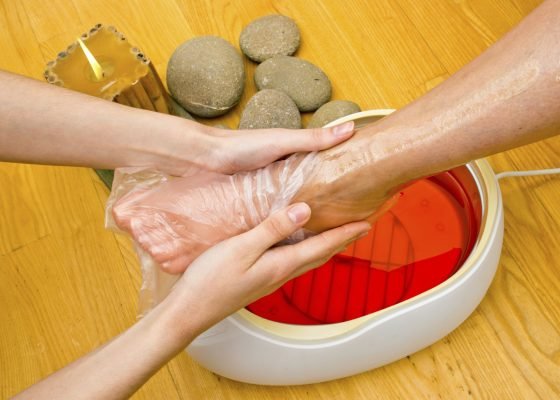Voetverzorging met paraffine